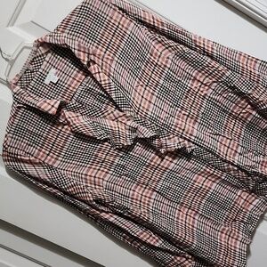 J.Jill plaid button-down top